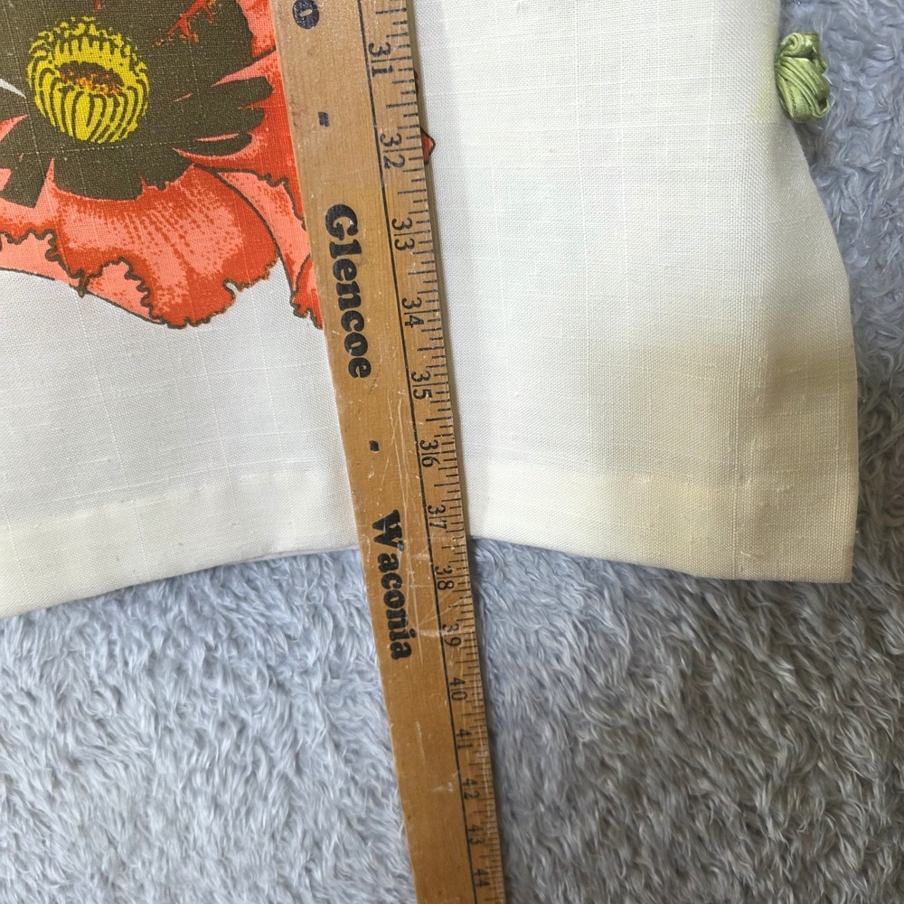 Vtg 60s ALFRED SHAHEEN Poppy Print Hawaiian Cheongsam Dress Hand Printed Hawaii - Picture 16 of 16